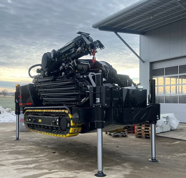 Zaunrith ZRK1000 mobiele kraan voor het hijsen en verplaatsen van zware materialen op locatie