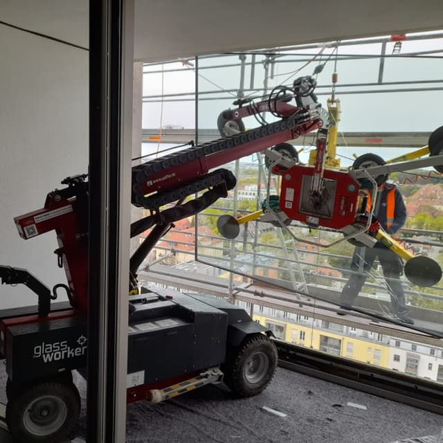 Glassworker GW625 glasrobot voor veilig verplaatsen van glaspanelen