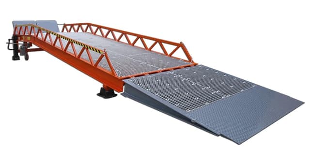 Saurus industriële laad- en losbrug voor efficiënt goederen laden en lossen
