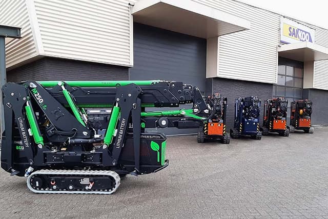 Elektrische BG Lift M250 Li-ion minikraan met 2.500 kg hijscapaciteit