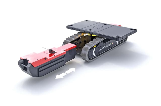 Crawler carrier huren voor het transporteren van materialen