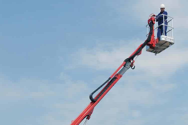 Platform Basket 15.75 spinhoogwerker op rupsen met 15 meter werkhoogte