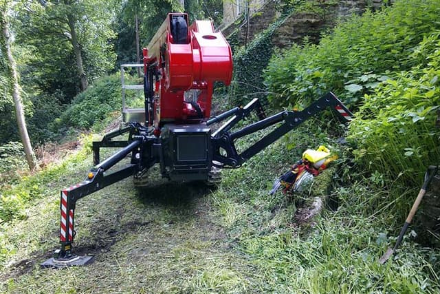 Platform Basket 22.10 spinhoogwerker op rupsen met 21,7 meter werkhoogte
