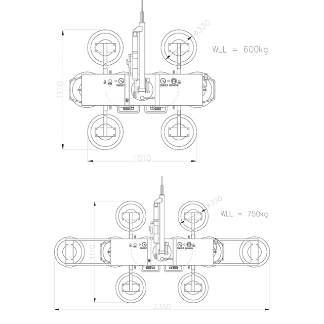 Technische tekening Kappel DSKEB2 12V