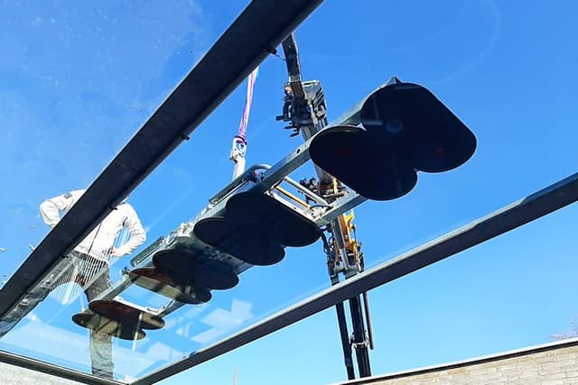 VIAVAC GBL3 glaszuiger met vacuümzuignappen voor het hijsen van glas