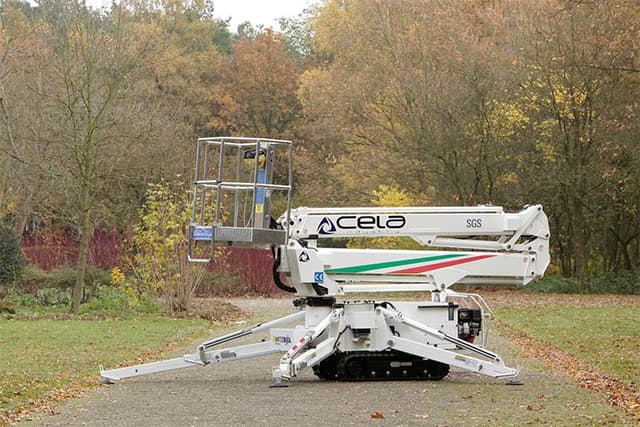 Cela DT15 Spyder hoogwerker op rupsbanden voor bouw, onderhoud en schilderwerk