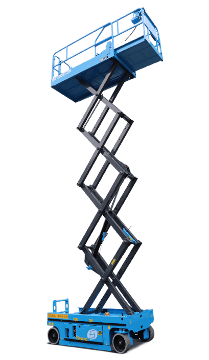 Haulotte Compact 8 schaarhoogwerker Haulotte Compact 8 schaarhoogwerker werken op hoogte