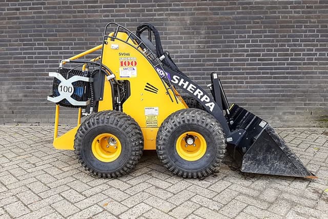 Sherpa 100 voor grondverzet Sherpa 100 minishovel voor grondverzetwerkzaamheden