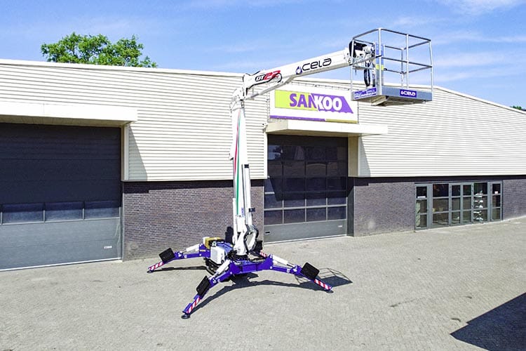 Cela DT Crawler 22 meter spinhoogwerker voor professioneel gebruik bij montage en onderhoud