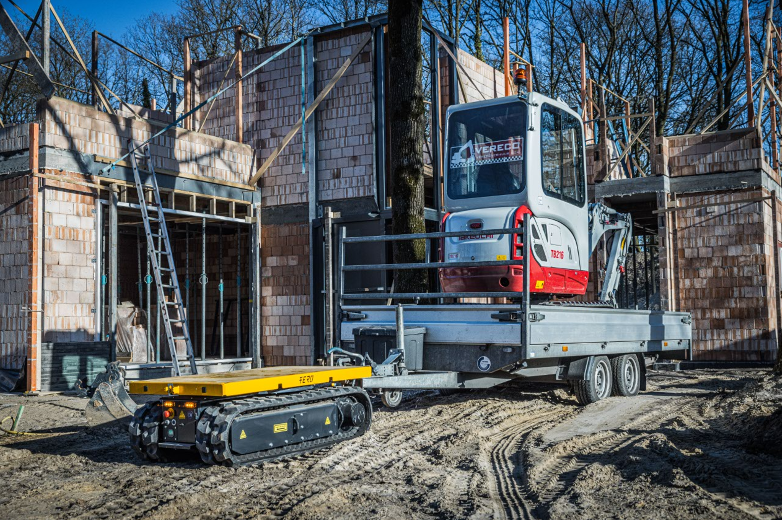 Compacte Fero transportcarrier voor het veilig en efficiënt verplaatsen van bouwmaterialen