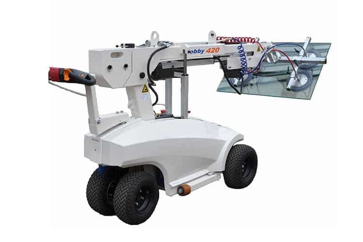 Robby 420 glasplaatsingsrobot voor het efficiënt hijsen, verplaatsen en monteren van glas