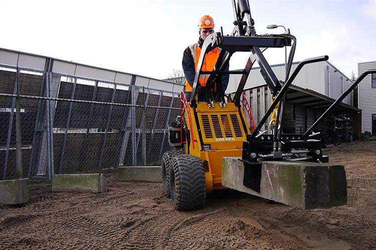 Sherpa 100 miniloader Sherpa 100 miniloader voor het verplaatsen van grond en bouwmaterialen